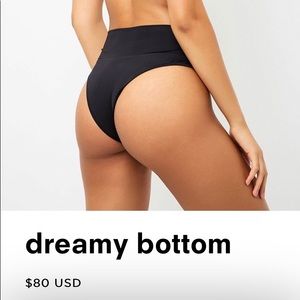 Frankies Bikinis DREAMY Bottom NWT Black